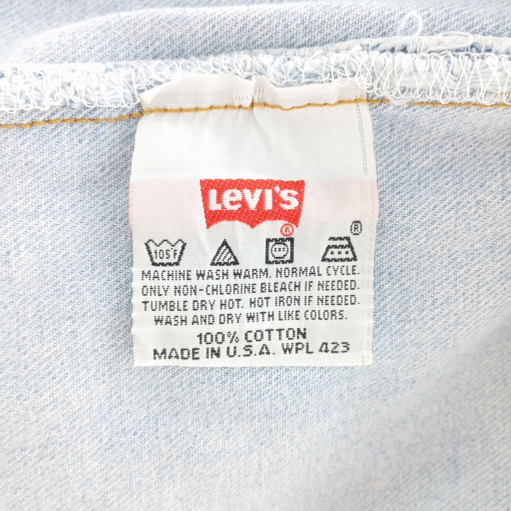 90'S Levi's 501-0134 Straight Denim Pants Made in USA Men's W30 Vintage cotton blue type Vintage Second Hand