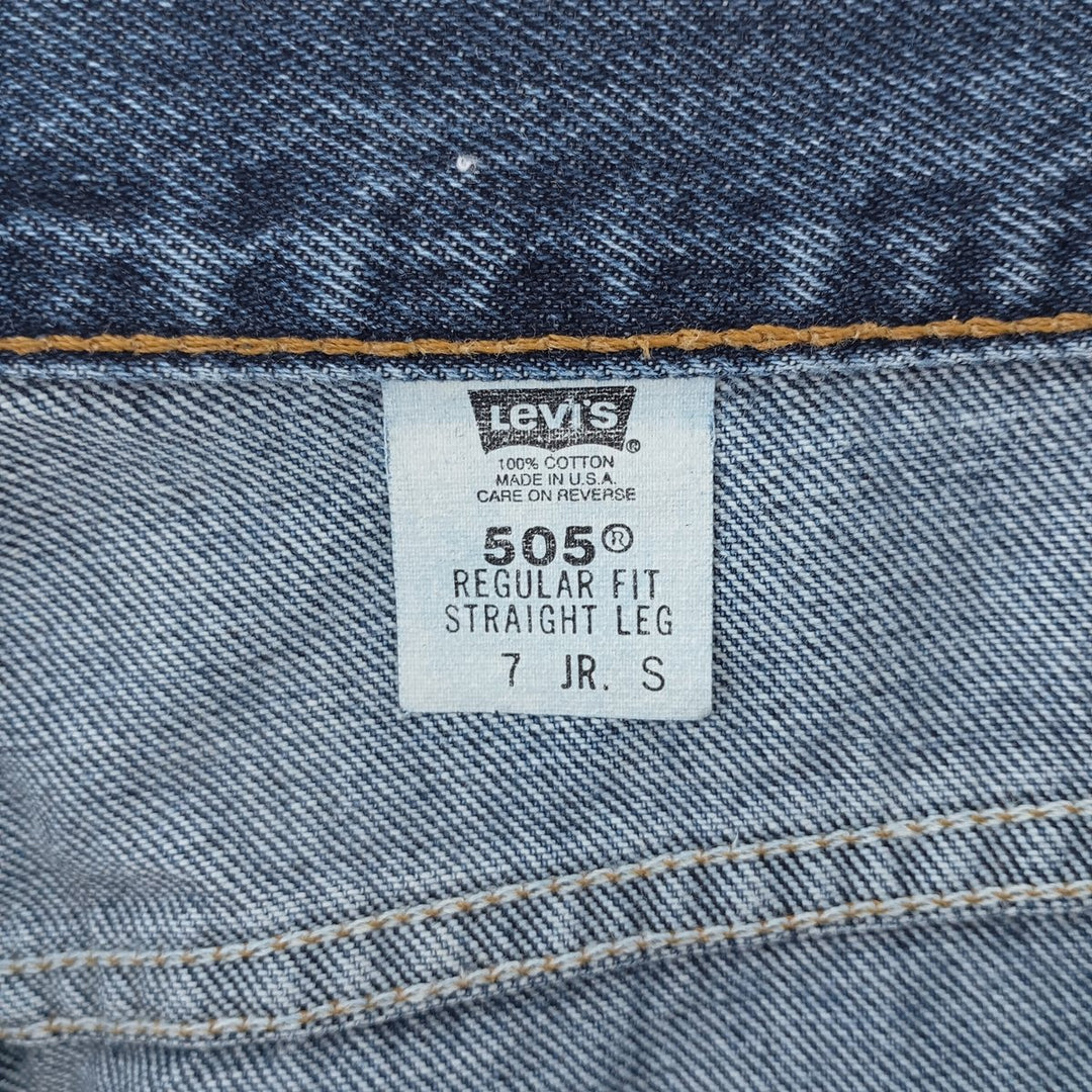 90'S Levi's 10505-4837 Tapered Denim Pants Made in USA Women's L (w30) Vintage cotton blue type Vintage Second Hand