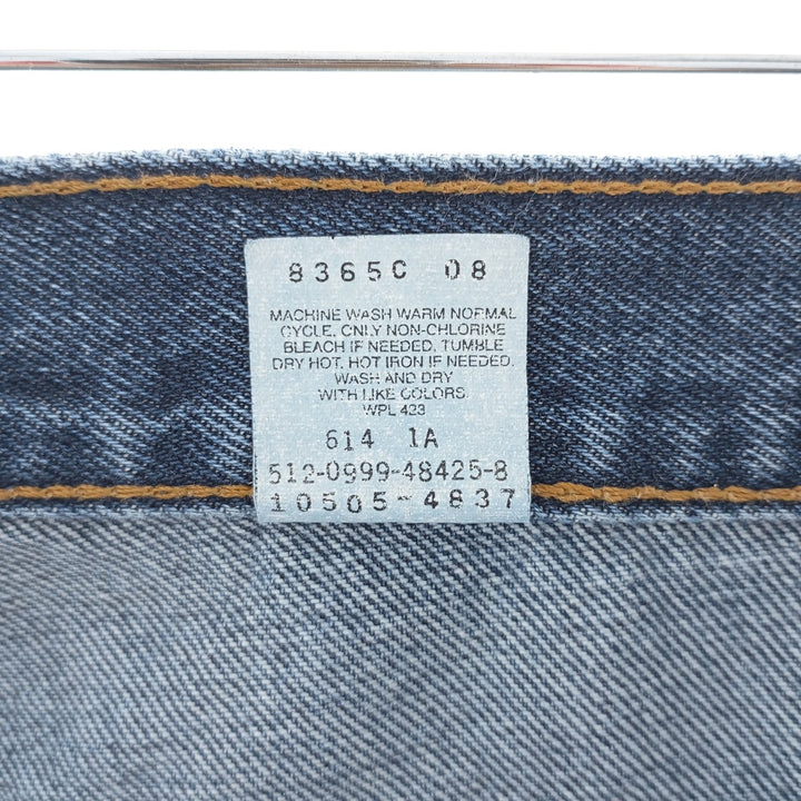 90'S Levi's 10505-4837 Tapered Denim Pants Made in USA Women's L (w30) Vintage cotton blue type Vintage Second Hand