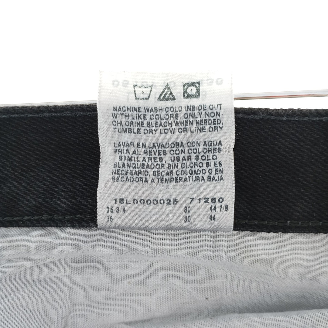 Rustler Black Denim Straight Denim Pants for Men, W34 equivalent cotton black type Vintage Second Hand