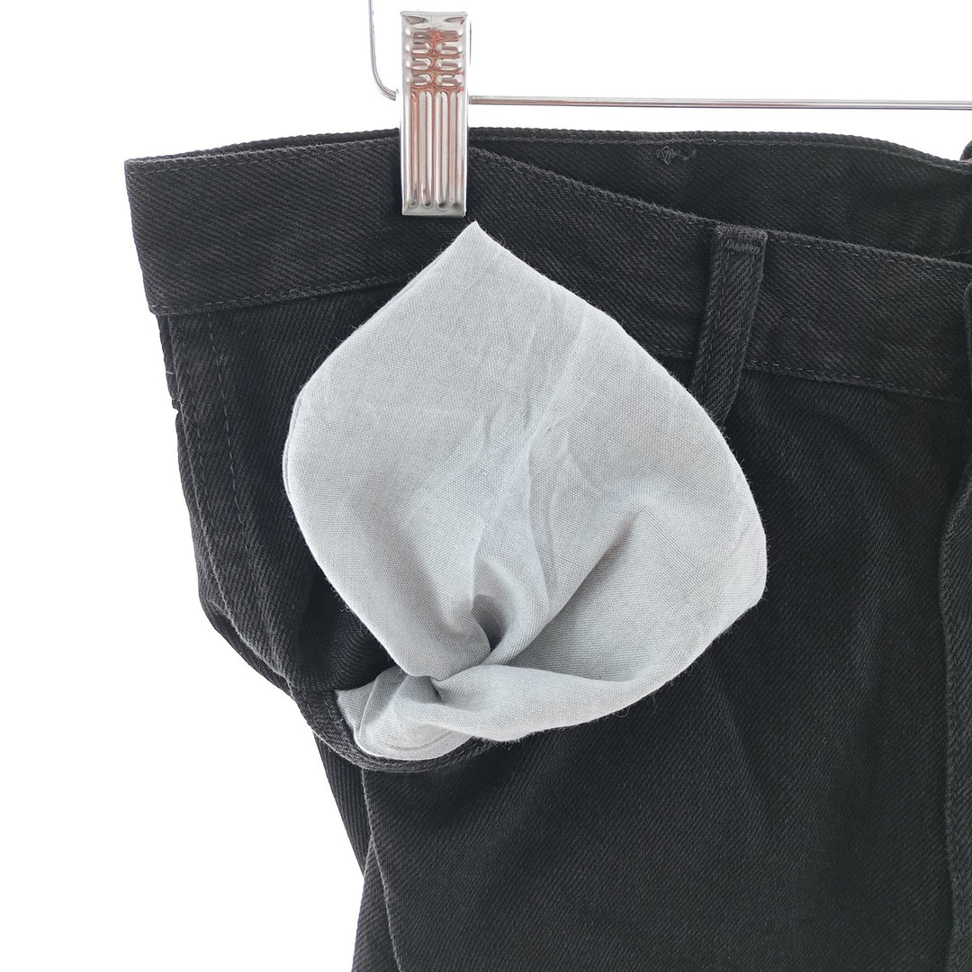Rustler Black Denim Straight Denim Pants for Men, W34 equivalent cotton black type Vintage Second Hand