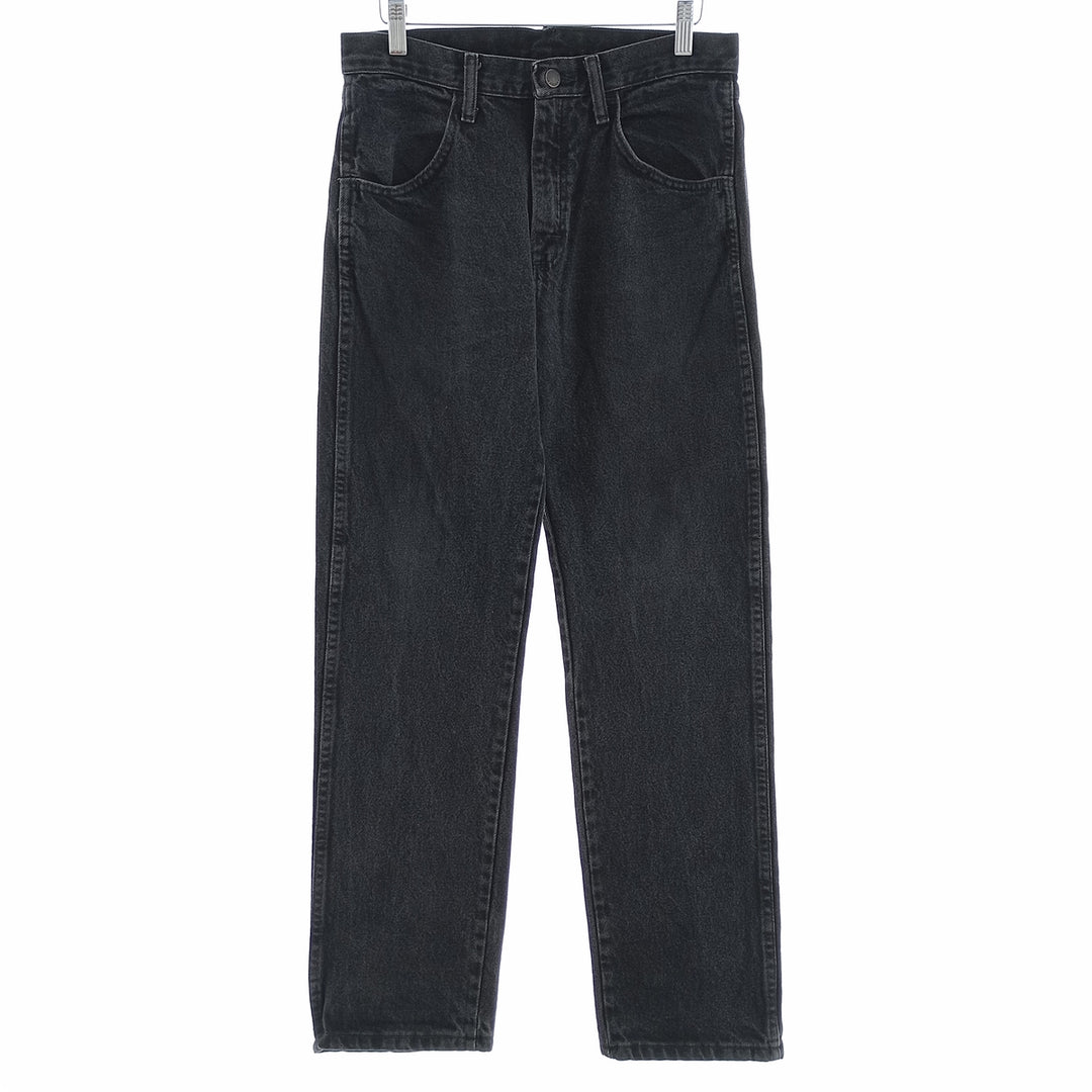 Rustler Black Denim Straight Denim Pants for Men, W30 equivalent cotton black type Vintage Second Hand