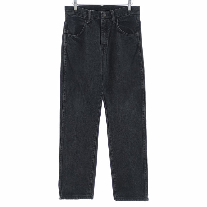 Rustler Black Denim Straight Denim Pants for Men, W30 equivalent cotton black type Vintage Second Hand