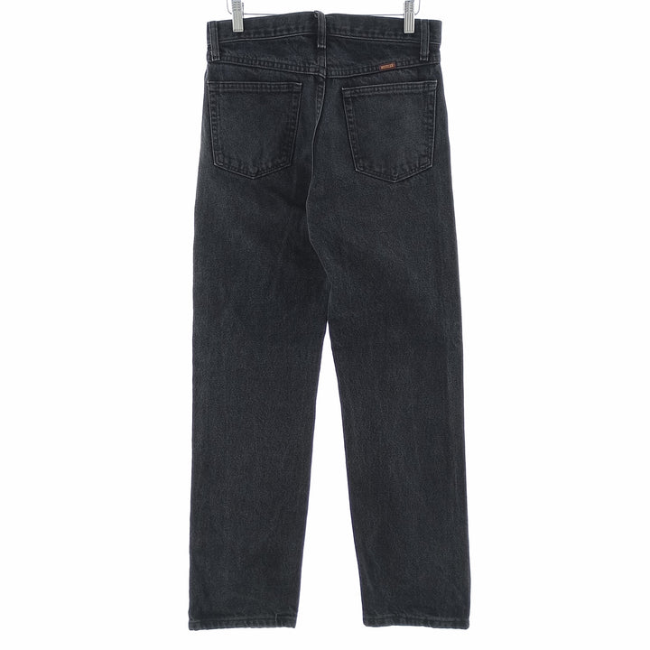 Rustler Black Denim Straight Denim Pants for Men, W30 equivalent cotton black type Vintage Second Hand