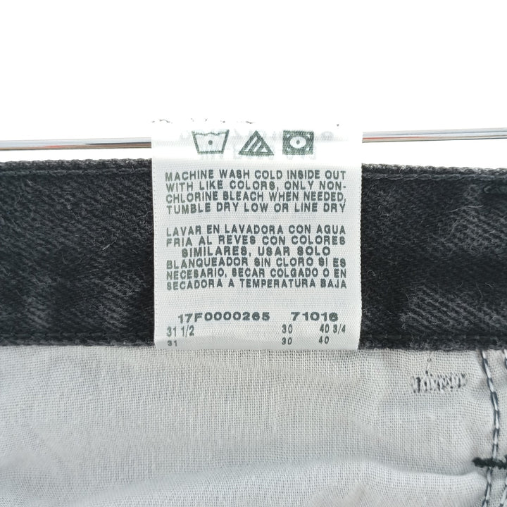 Rustler Black Denim Straight Denim Pants for Men, W30 equivalent cotton black type Vintage Second Hand