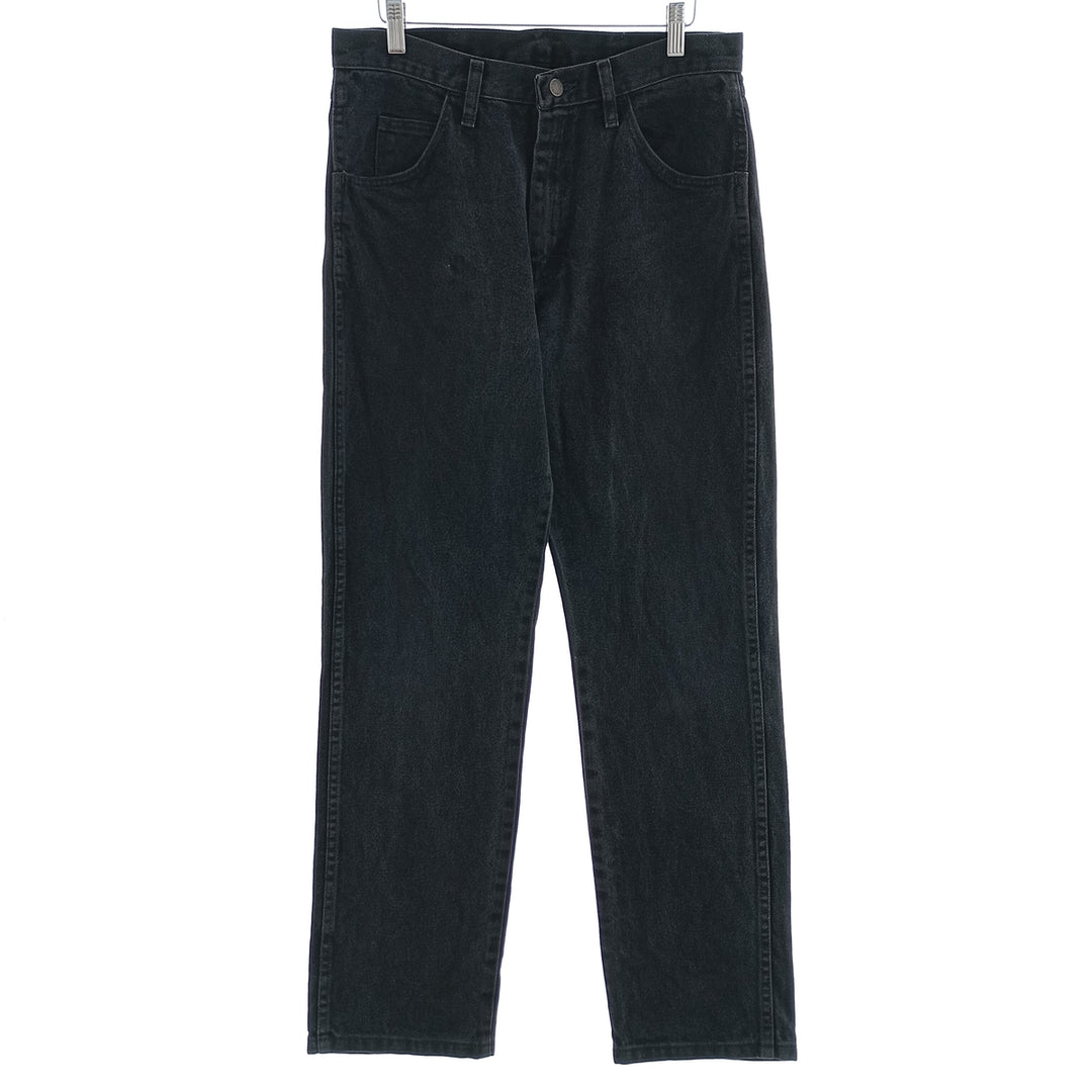 Rustler Black Denim Straight Denim Pants for Men, W31 equivalent cotton black type Vintage Second Hand