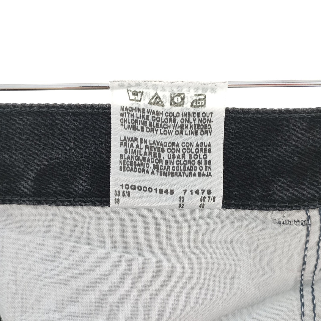 Rustler Black Denim Straight Denim Pants for Men, W31 equivalent cotton black type Vintage Second Hand