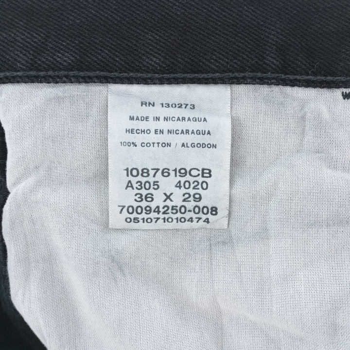 Rustler Black Denim Straight Denim Pants for Men, W35 equivalent cotton black type Vintage Second Hand