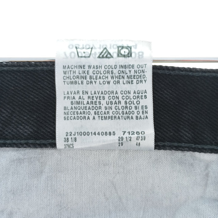 Rustler Black Denim Straight Denim Pants for Men, W35 equivalent cotton black type Vintage Second Hand