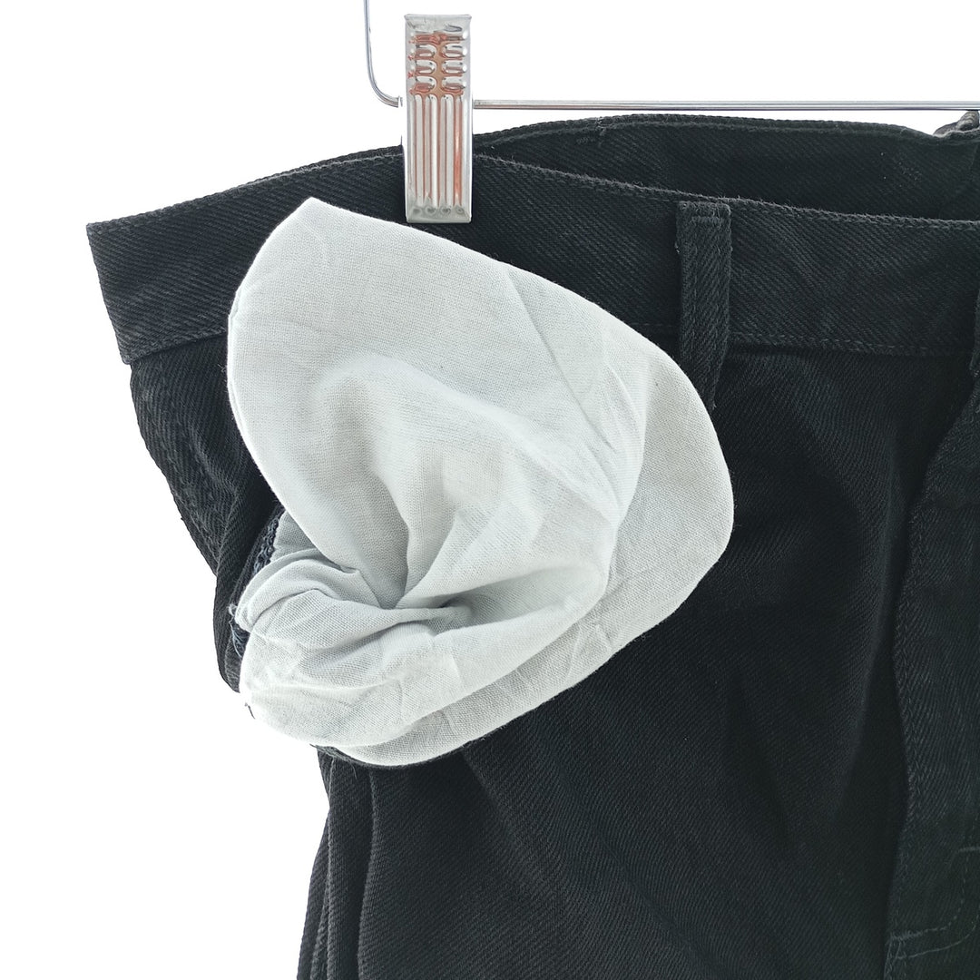 Rustler Black Denim Straight Denim Pants for Men, W35 equivalent cotton black type Vintage Second Hand