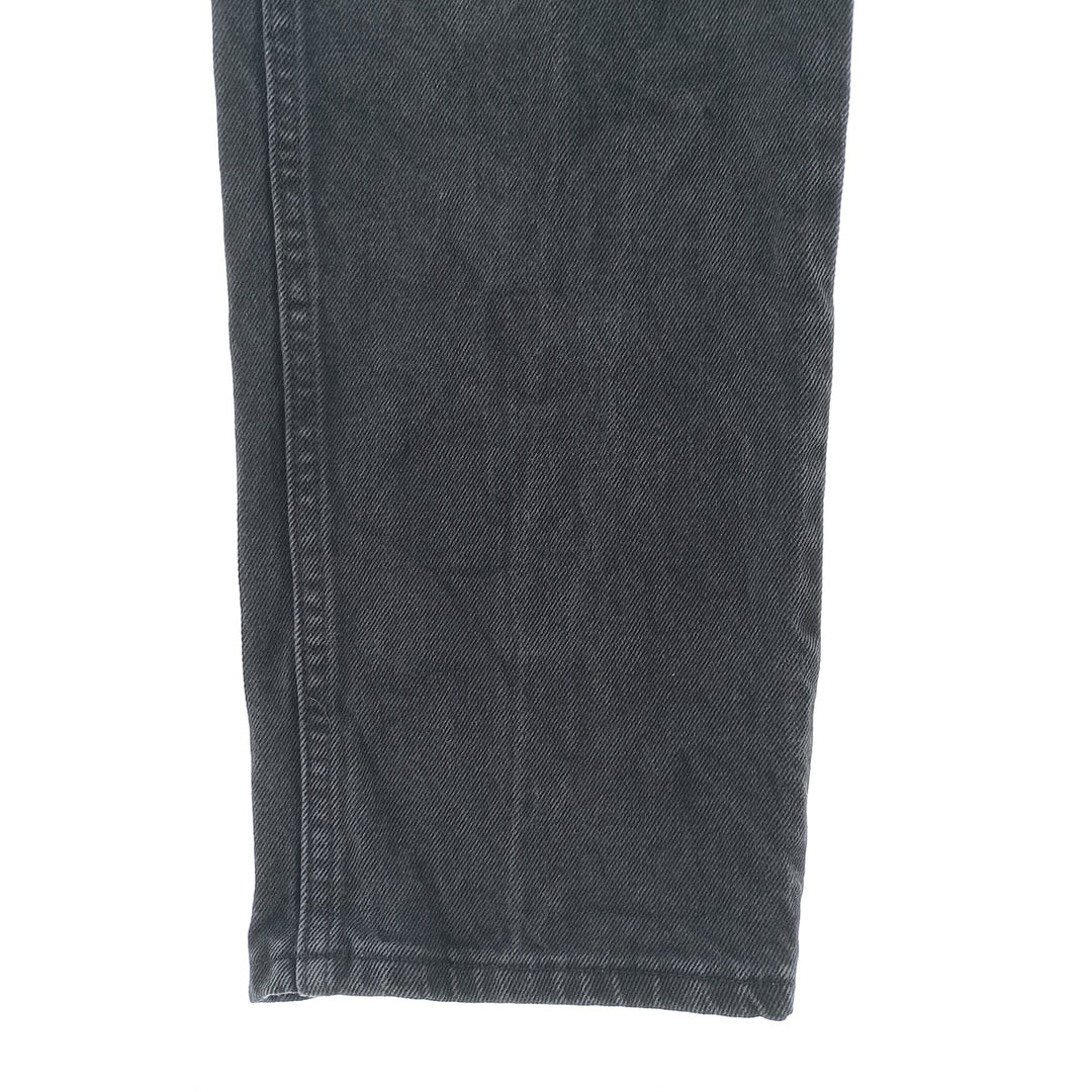 Rustler Black Denim Straight Denim Pants for Men, W34 equivalent cotton black type Vintage Second Hand