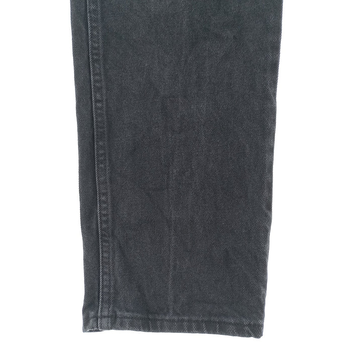 Rustler Black Denim Straight Denim Pants for Men, W34 equivalent cotton black type Vintage Second Hand