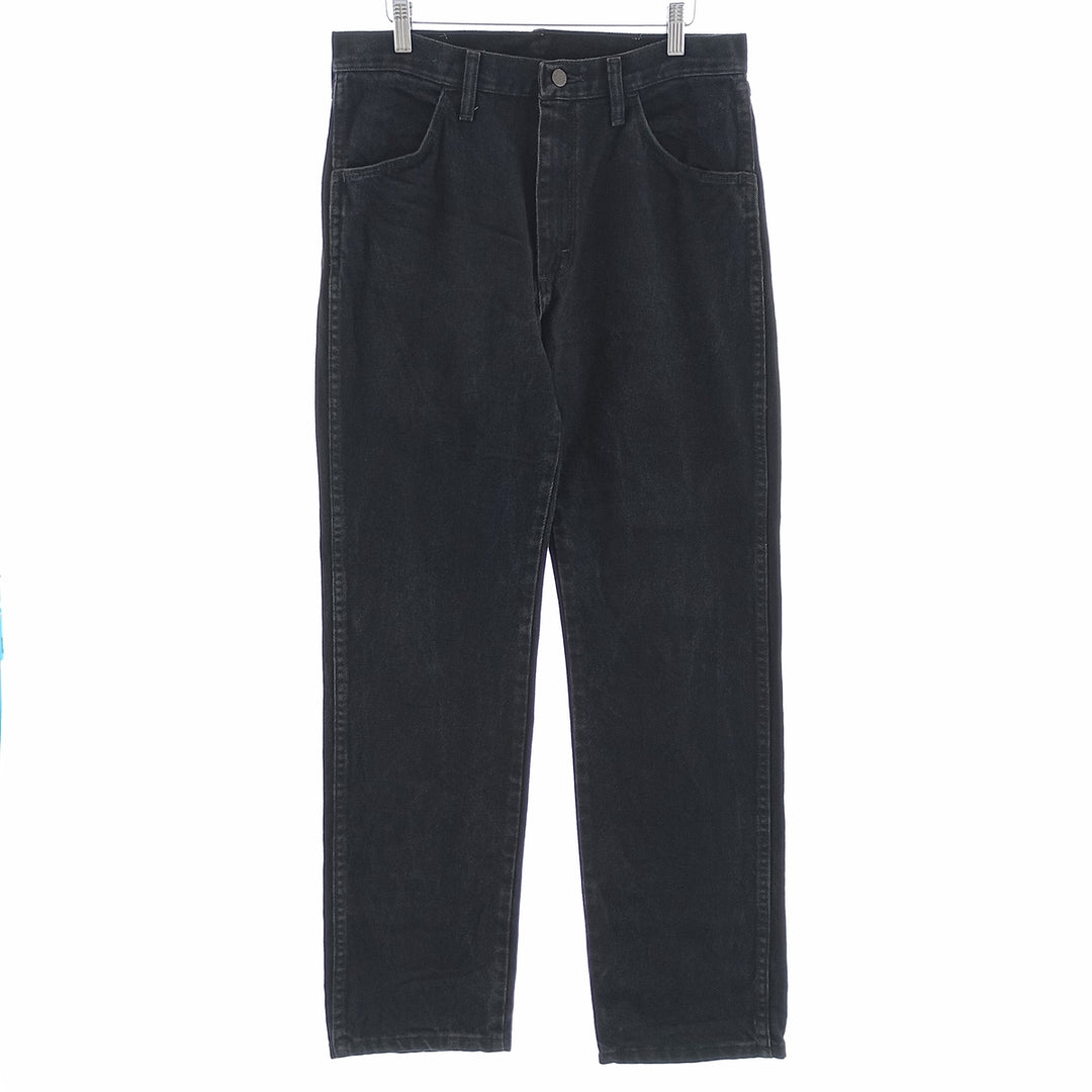 Rustler Black Denim Straight Denim Pants for Men, W32 equivalent cotton black type Vintage Second Hand