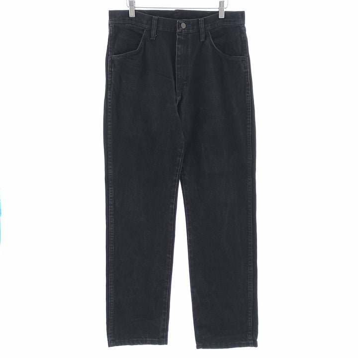 Rustler Black Denim Straight Denim Pants for Men, W32 equivalent cotton black type Vintage Second Hand