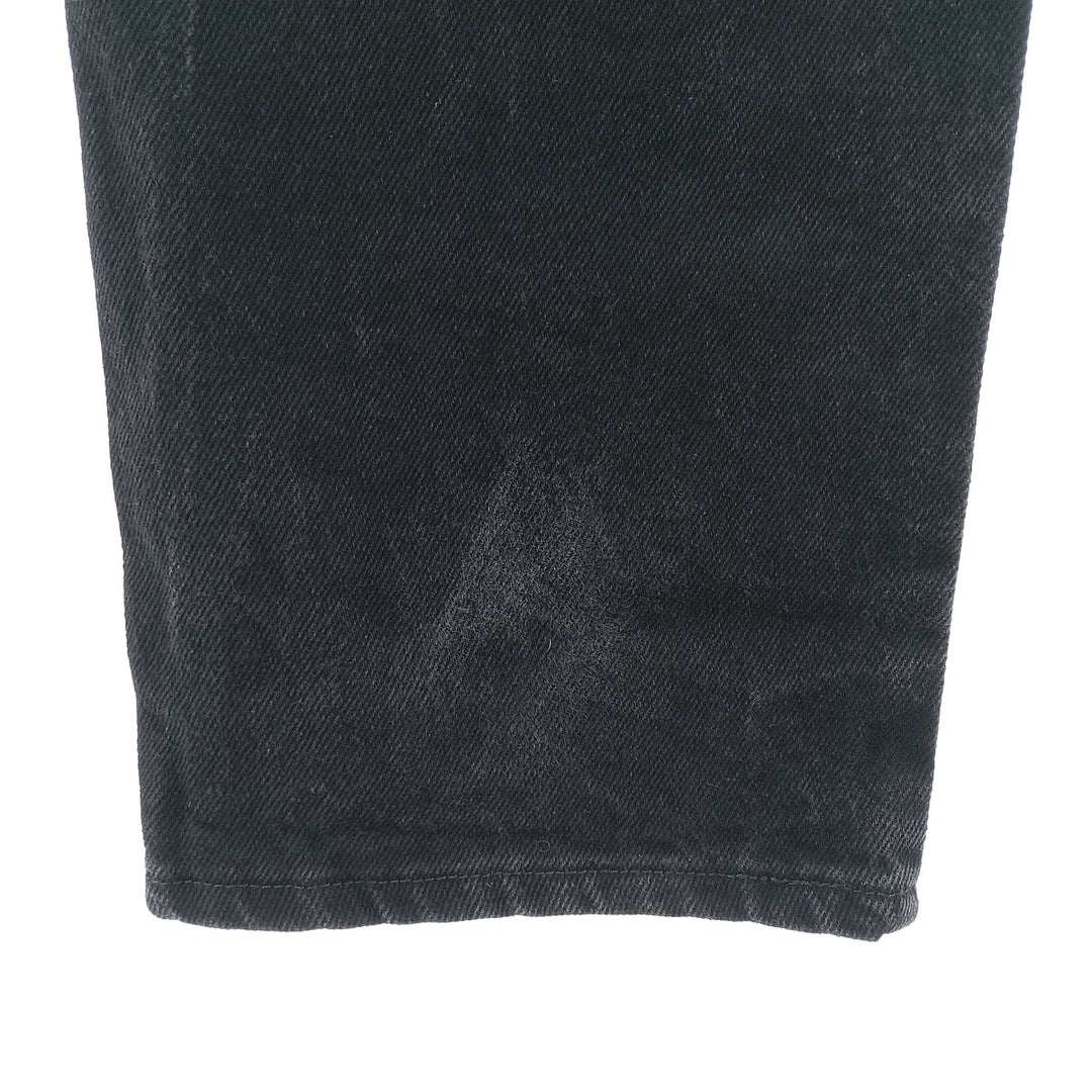Rustler Black Denim Straight Denim Pants for Men, W32 equivalent cotton black type Vintage Second Hand