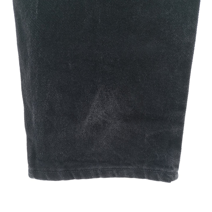 Rustler Black Denim Straight Denim Pants for Men, W32 equivalent cotton black type Vintage Second Hand