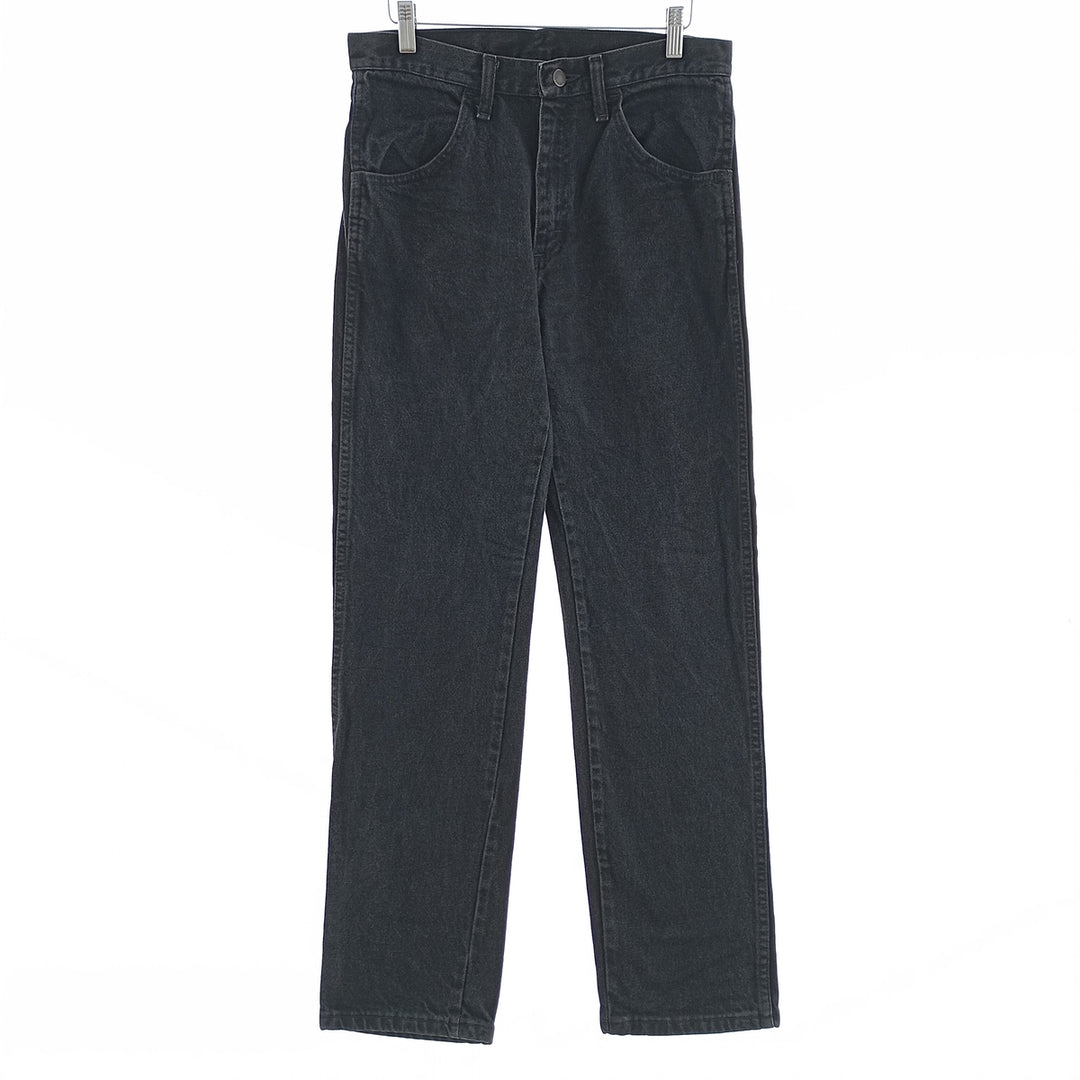 Rustler Black Denim Straight Denim Pants for Men, W30 equivalent cotton black type Vintage Second Hand