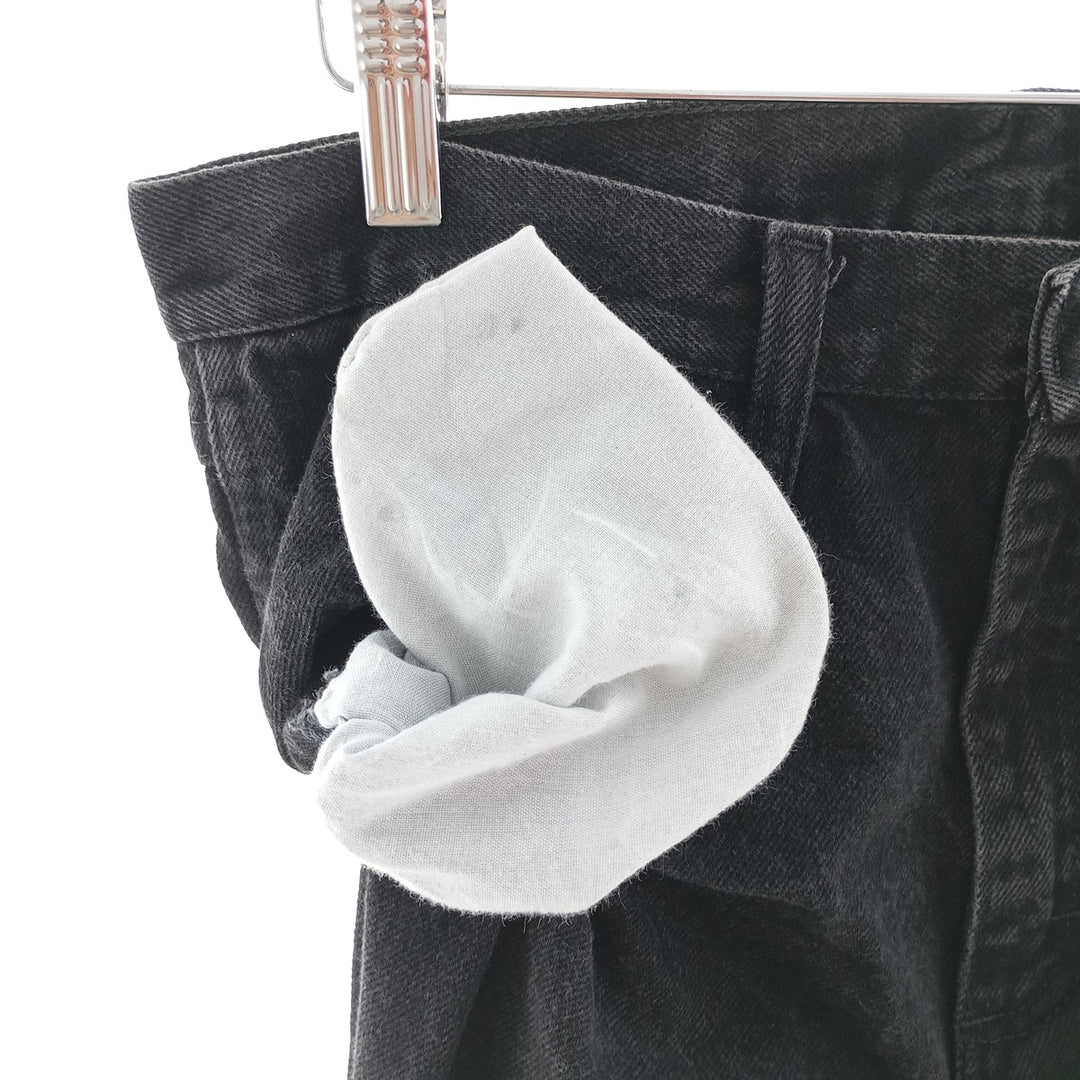 Rustler Black Denim Straight Denim Pants for Men, W30 equivalent cotton black type Vintage Second Hand