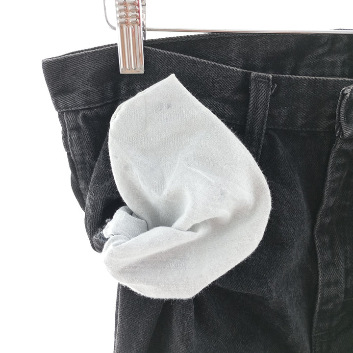 Rustler Black Denim Straight Denim Pants for Men, W30 equivalent cotton black type Vintage Second Hand