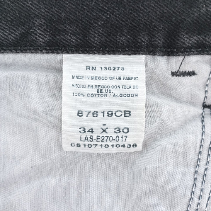 Rustler Black Denim Straight Denim Pants for Men, W34 equivalent cotton black type Vintage Second Hand