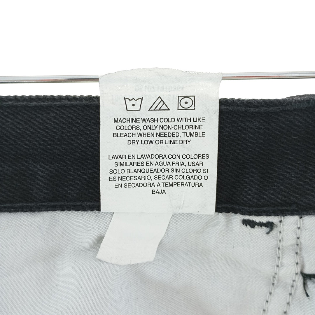 Rustler Black Denim Straight Denim Pants for Men, W32 equivalent cotton black type Vintage Second Hand