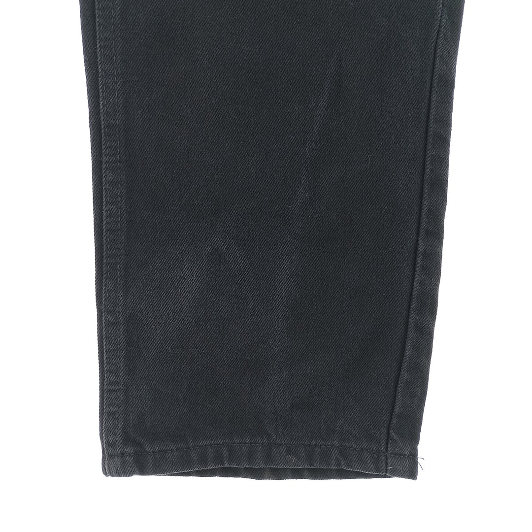 Rustler Black Denim Straight Denim Pants for Men, W32 equivalent cotton black type Vintage Second Hand