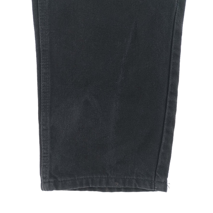 Rustler Black Denim Straight Denim Pants for Men, W32 equivalent cotton black type Vintage Second Hand