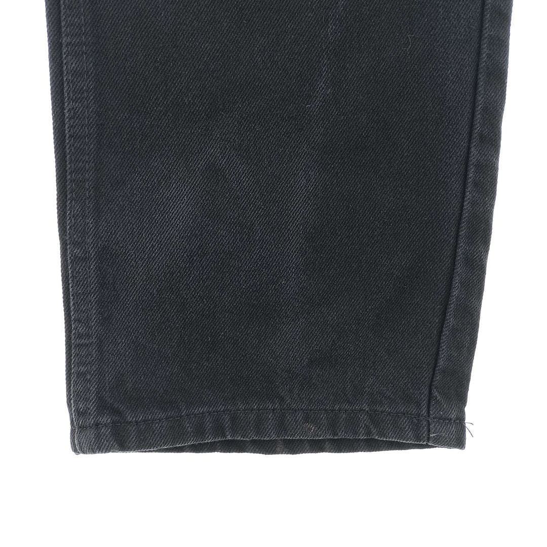 Rustler Black Denim Straight Denim Pants for Men, W32 equivalent cotton black type Vintage Second Hand