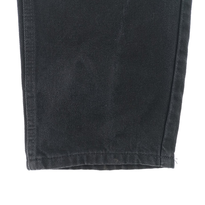 Rustler Black Denim Straight Denim Pants for Men, W32 equivalent cotton black type Vintage Second Hand