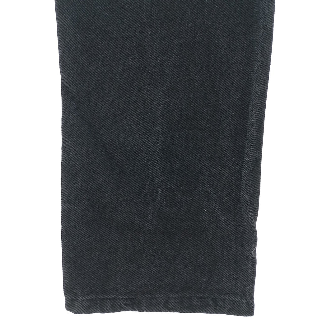 Rustler Black Denim Straight Denim Pants for Men, W32 equivalent cotton black type Vintage Second Hand
