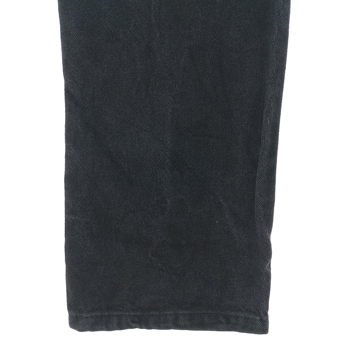 Rustler Black Denim Straight Denim Pants for Men, W32 equivalent cotton black type Vintage Second Hand