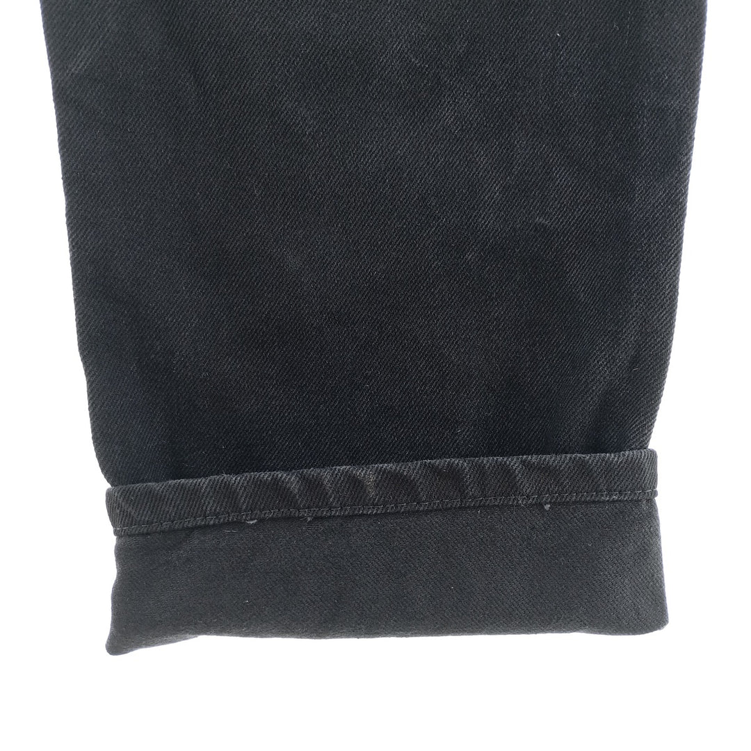 Rustler Black Denim Straight Denim Pants for Men, W32 equivalent cotton black type Vintage Second Hand
