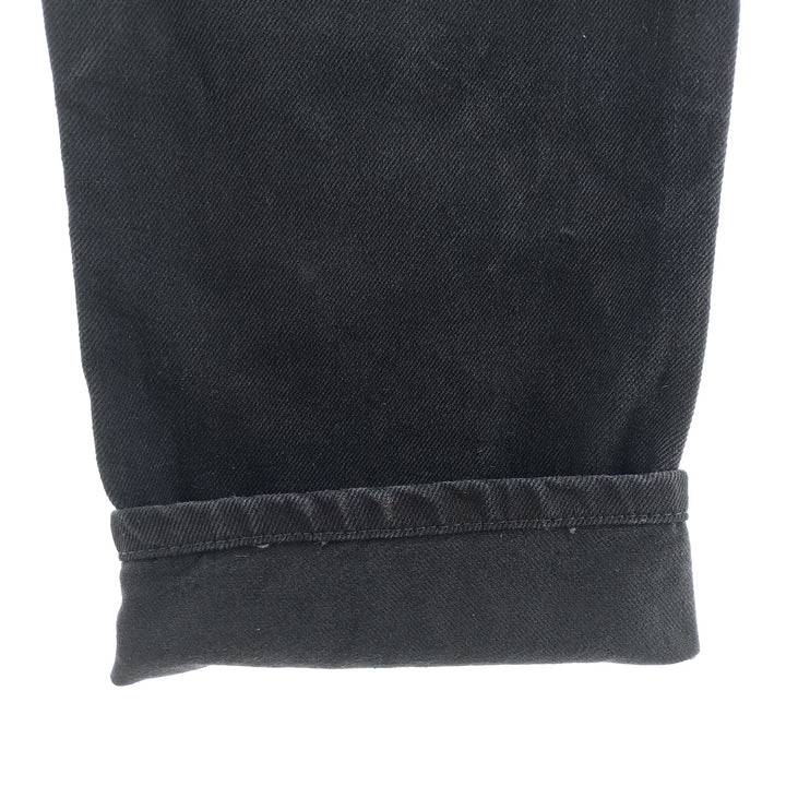 Rustler Black Denim Straight Denim Pants for Men, W32 equivalent cotton black type Vintage Second Hand