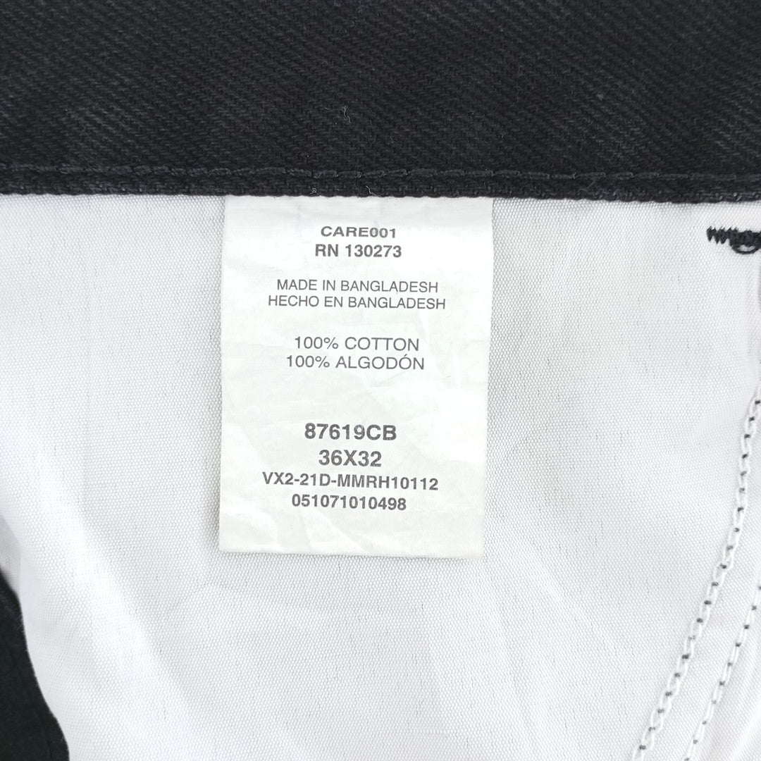 Rustler Black Denim Straight Denim Pants for Men, W37 cotton black type Vintage Second Hand