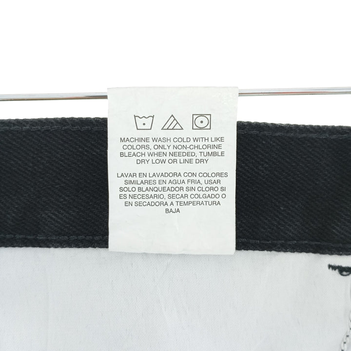 Rustler Black Denim Straight Denim Pants for Men, W37 cotton black type Vintage Second Hand