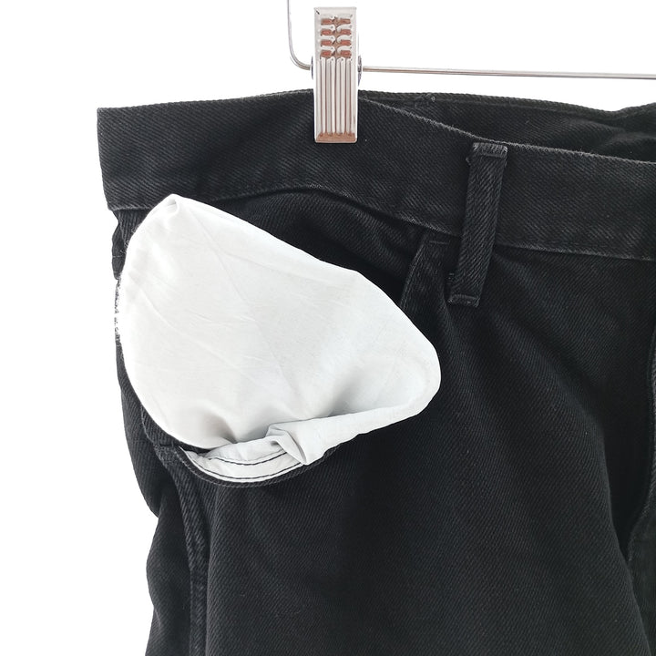 Rustler Black Denim Straight Denim Pants for Men, W37 cotton black type Vintage Second Hand