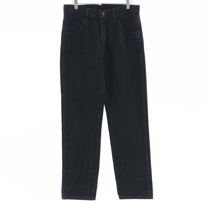 Rustler Black Denim Straight Denim Pants for Men, W31 equivalent cotton black type Vintage Second Hand
