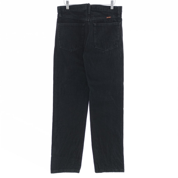 Rustler Black Denim Straight Denim Pants for Men, W31 equivalent cotton black type Vintage Second Hand