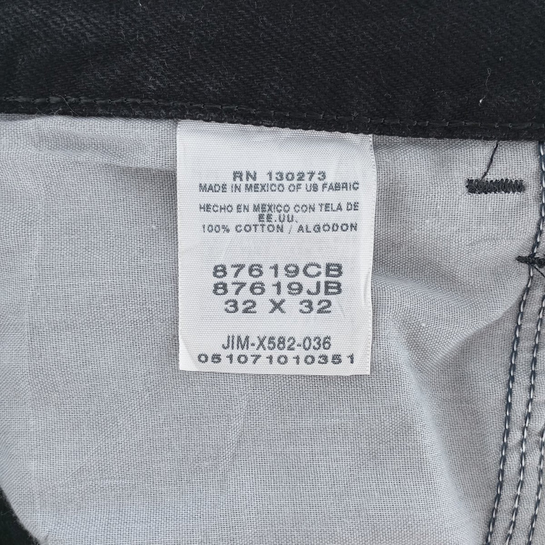 Rustler Black Denim Straight Denim Pants for Men, W31 equivalent cotton black type Vintage Second Hand