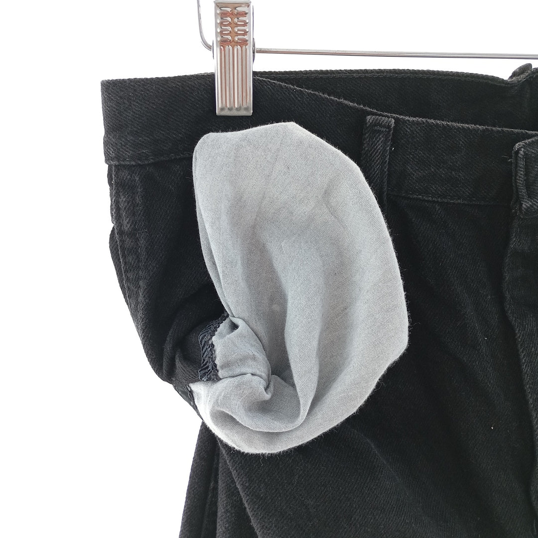 Rustler Black Denim Straight Denim Pants for Men, W31 equivalent cotton black type Vintage Second Hand