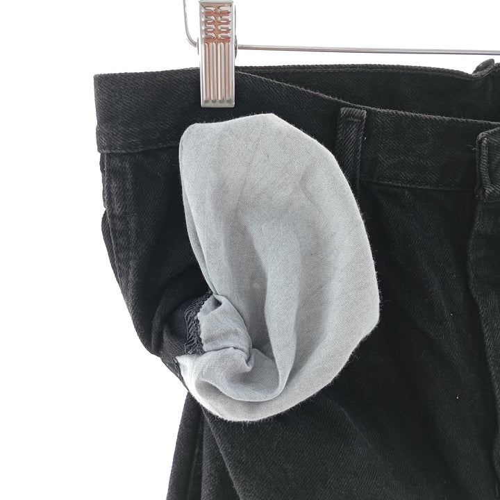Rustler Black Denim Straight Denim Pants for Men, W31 equivalent cotton black type Vintage Second Hand