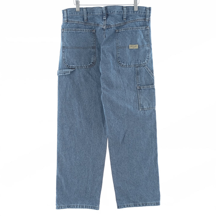 00'S Wrangler CARPENTER denim painter pants for men, equivalent to W34 cotton blue type Vintage Second Hand
