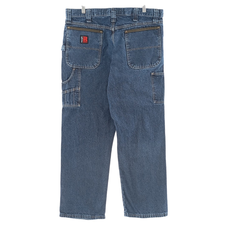 Wrangler RIGGS WORKWEAR Denim Painter Pants Men's W36 equivalent cotton blue type Vintage Second Hand