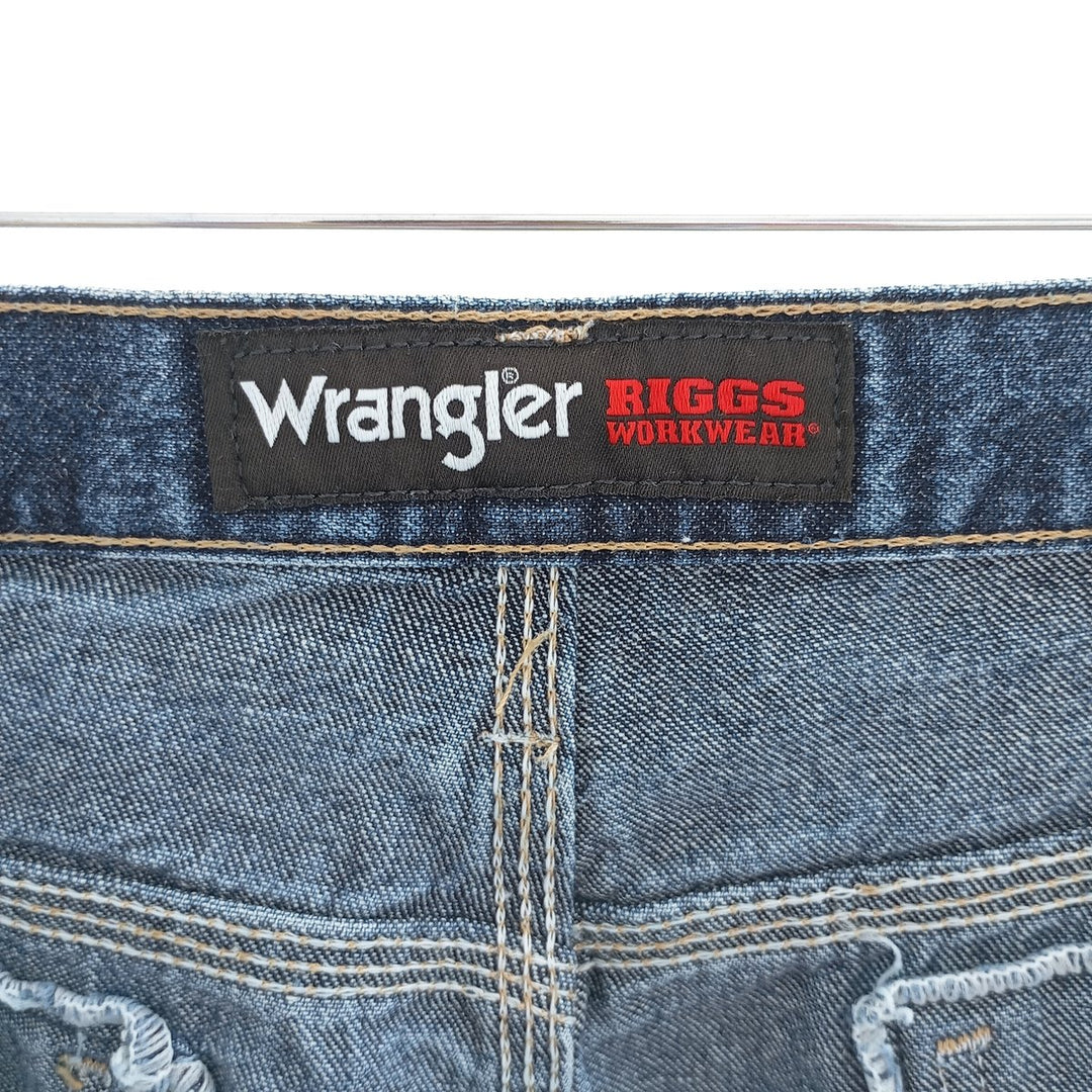 Wrangler RIGGS WORKWEAR Denim Painter Pants Men's W36 equivalent cotton blue type Vintage Second Hand