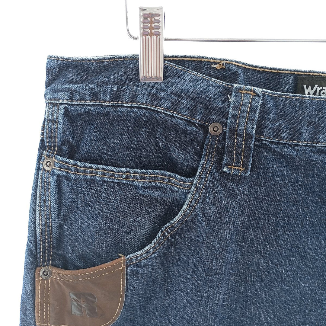 Wrangler RIGGS WORKWEAR Denim Painter Pants Men's W36 equivalent cotton blue type Vintage Second Hand