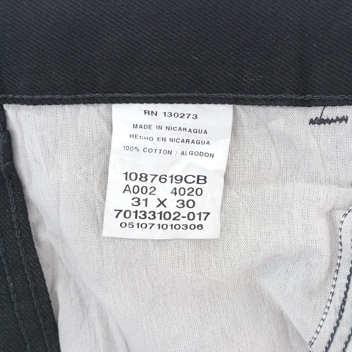 Rustler Black Denim Straight Denim Pants for Men, W31 equivalent cotton black type Vintage Second Hand