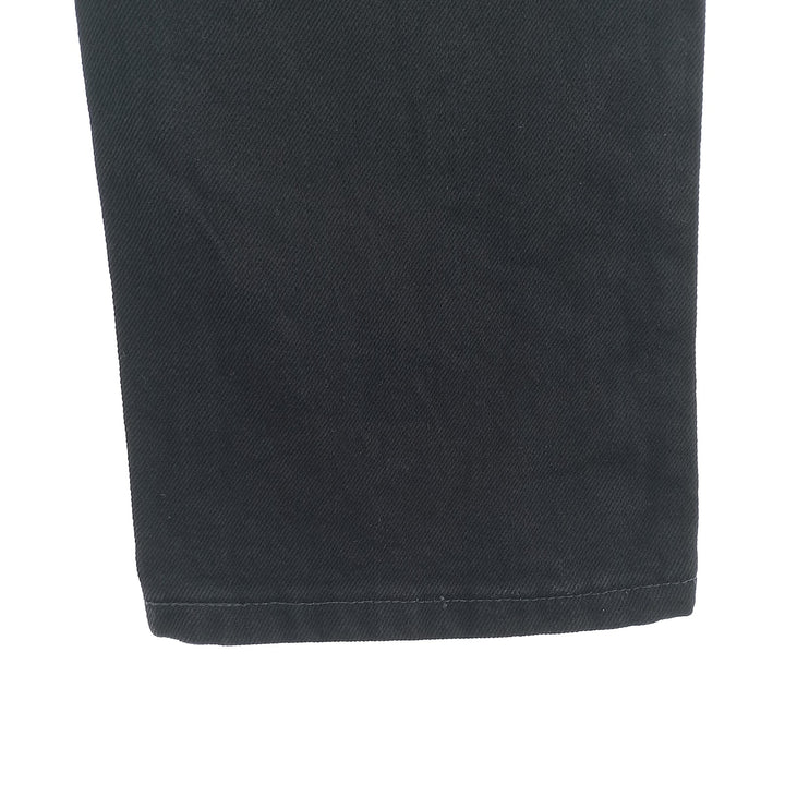 Rustler Black Denim Straight Denim Pants for Men, W31 equivalent cotton black type Vintage Second Hand