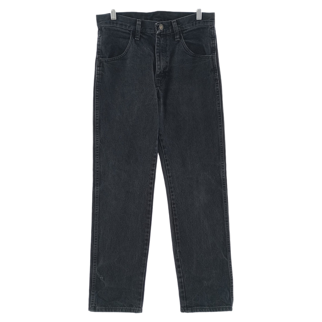 RUSTLER Men's Black Denim Tapered Denim Pants (W30 equivalent) cotton black type Vintage Second Hand
