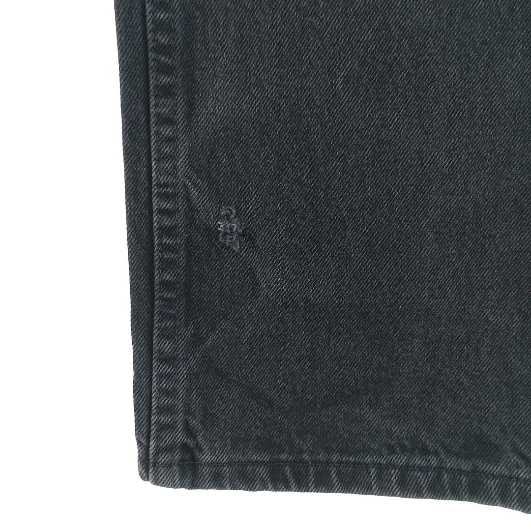 RUSTLER Men's Black Denim Tapered Denim Pants (W30 equivalent) cotton black type Vintage Second Hand