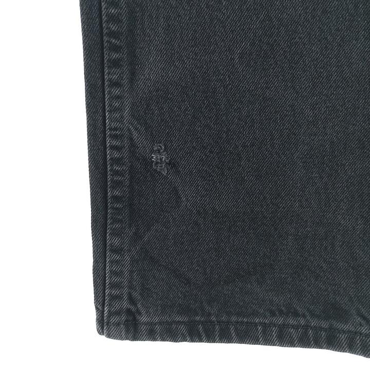 RUSTLER Men's Black Denim Tapered Denim Pants (W30 equivalent) cotton black type Vintage Second Hand